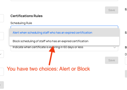 Alert or Block