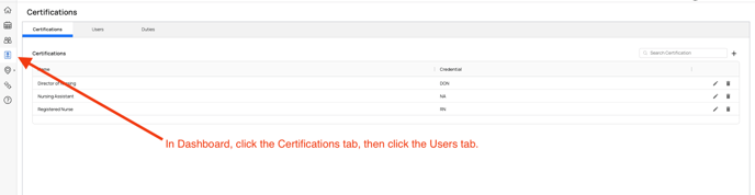 Certifications Page Default