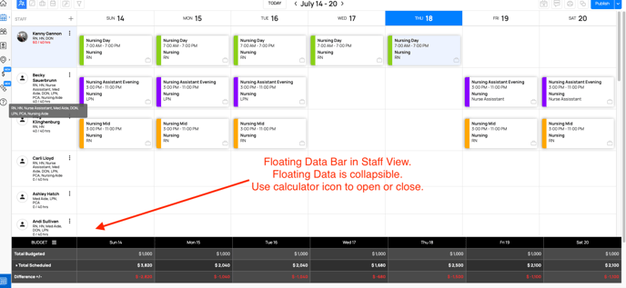 FDB in Shift View