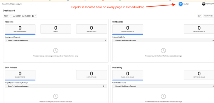 PopBot on Dashboard-1
