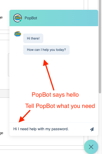 PopBot says hello