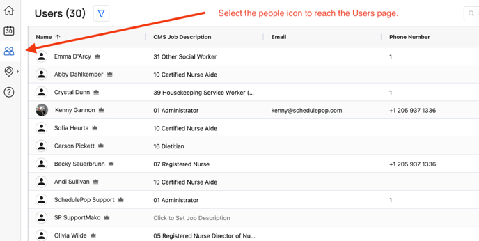 Select the people icon-1