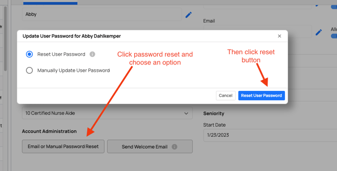 change password