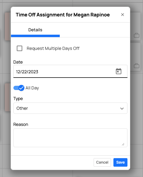 time off card in staff view-1